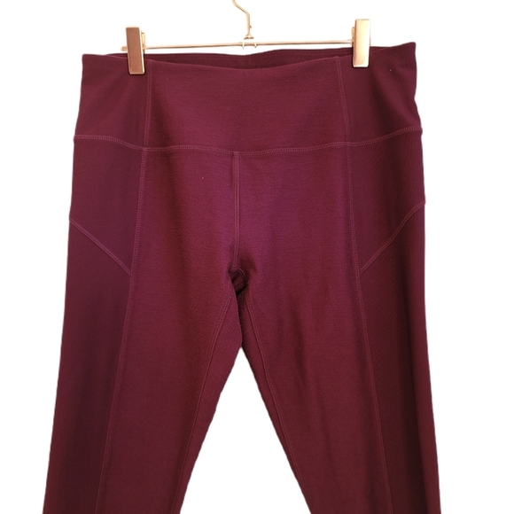 Mondetta Leggings L Large Plum Full Length Mid Rise - Picture 2 of 6